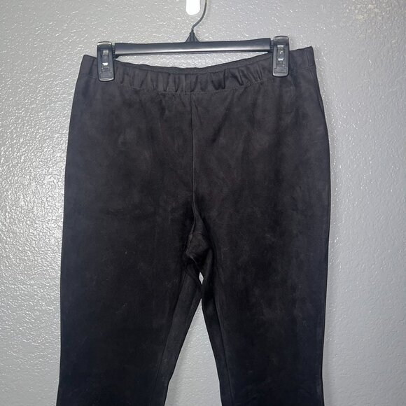 Philosophy Black Faux Suede High Waist Skinny Leg Pants - Size Medium - Picture 3 of 4